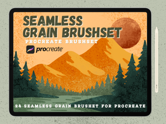 Download Seamless Grain Procreate Brushset - Grain Collection