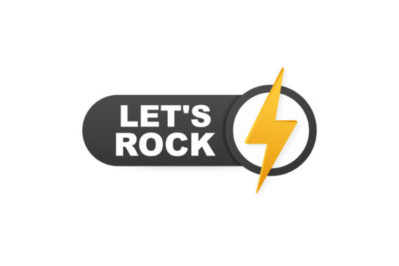 Download Let's Rock Poster. Vector Typographic - Premium Resources