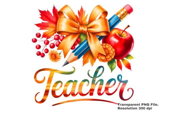 Download Teacher Fall Apple Pencil Bow PNG - Apple pencil Collection
