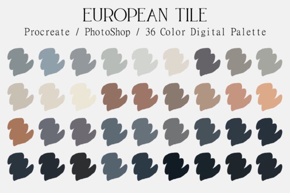 Download European Tiles Digital Color Palettes - Palettes Collection